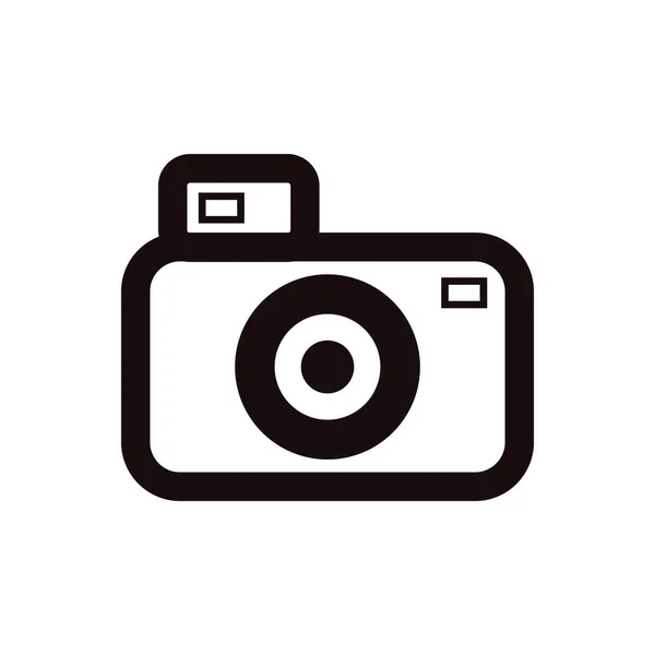 Χειροποίητη Ψηφιακή Φωτογραφική Μηχανή Στυλ Doodle Που Απομονώνεται Φόντο — Διανυσματικό Αρχείο