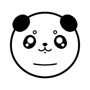 El çizimi arkaplanda karalama tarzında şirin panda