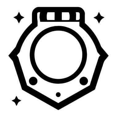 Arkaplanda izole edilmiş düz çizgi sanat tarzında vintage logo