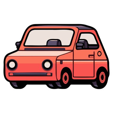 Düz çizgili SUV arabası arka planda izole edildi