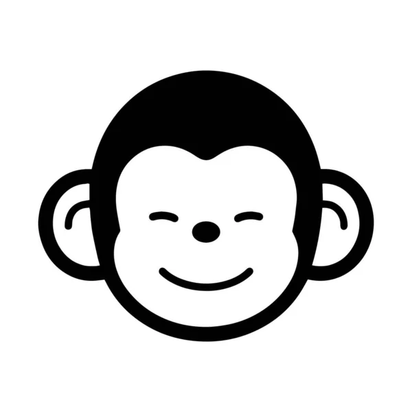 Handgezeichneter Süßer Affe Doodle Stil Isoliert Auf Hintergrund — Stockvektor