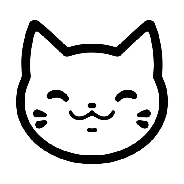 Çizimi Arkaplanda Karalama Tarzında Şirin Bir Kedi — Stok Vektör