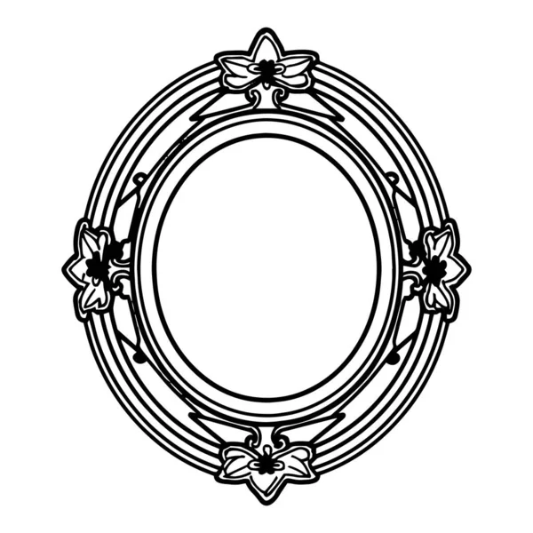 Logo Vintage Ligne Plate Style Art Isolé Sur Fond — Image vectorielle