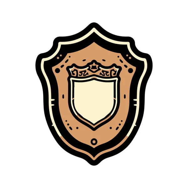 Вінтажний Логотип Стилі Плоскої Лінії Ізольований Фоні — стоковий вектор