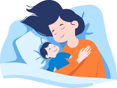 El yapımı anne arka planda izole edilmiş bir şekilde çocuğunu mutlu bir şekilde kucaklıyor.