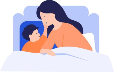 El yapımı anne arka planda izole edilmiş bir şekilde çocuğunu mutlu bir şekilde kucaklıyor.