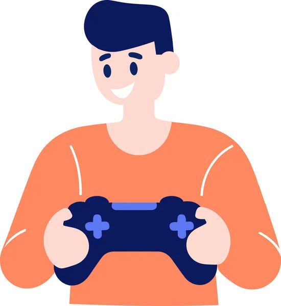 Homem Jogando Videogame Gráfico De Desenho Animado Ilustração do Vetor -  Ilustração de ativo, posse: 176862039