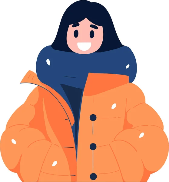 Handgezeichnete Charaktere Mit Pullovern Winter Flachem Stil Isoliert Auf Hintergrund — Stockvektor