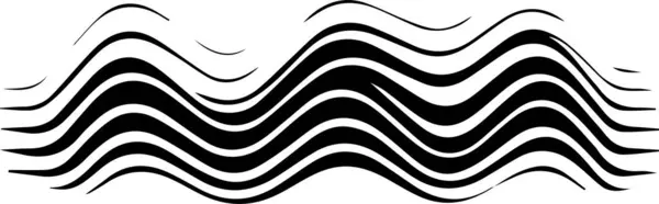 Звуковые Волны Музыкальный Логотип Стиле Плоской Линии Искусства Изолированы Заднем — стоковый вектор