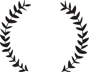 Arka planda izole edilmiş dekorasyon için el çizimi çiçek çelengi logosu