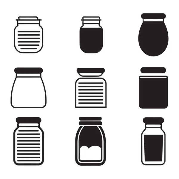 Bottiglia Vaso Logo Distintivo Stile Vintage Isolato Sfondo — Vettoriale Stock