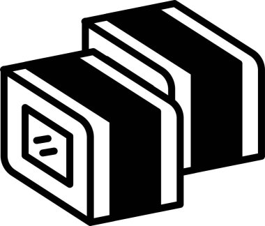 Siyah arka planı olan bir suşi rulosu. Suşi böreği, Asya yemeklerinin ana odak noktasıdır.