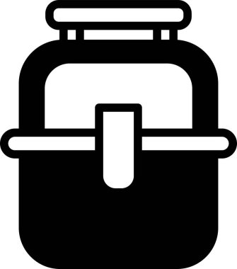 Seyahat çantası konseptinde. Çanta açık ve üzerinde kilit var.