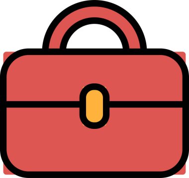 Seyahat çantası konseptinde. Çanta açık ve üzerinde kilit var.