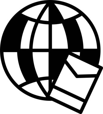 Üzerinde çizgi olan siyah beyaz bir dünya çizimi.