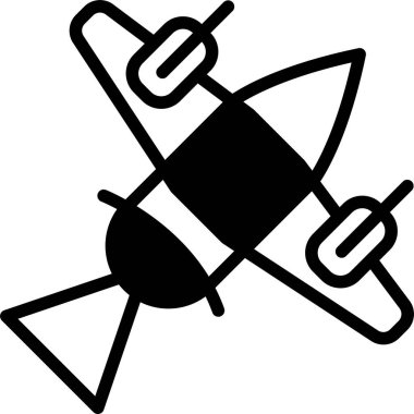 Bir uçağın siyah beyaz çizimi. Uçak havada ve beyaz bir kuyruğu var.