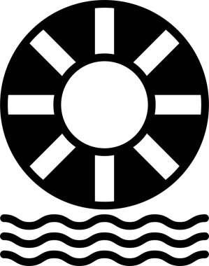 Can yeleğinin siyah beyaz görüntüsü. Güvenlik ve koruma kavramı, insanları suda yüzdürmek için tasarlanmıştır.