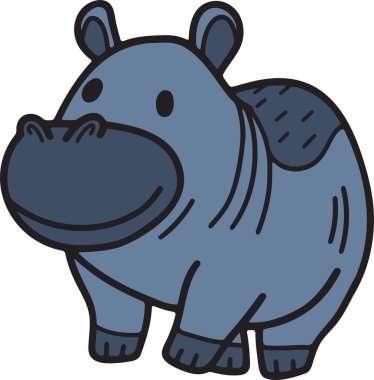 Yüzünde kocaman bir gülümseme olan sevimli bir çizgi film hayvanı. Hayvan uzun boynu ve küçük kafası olan bir zürafa.