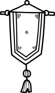 Bir parşömen çizimi, el yazısı Çin usulü..