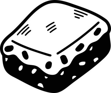 Lezzetli ekmek ve kekler El çizimleri sanat tarzında