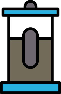 Satır biçiminde bir kahve makinesi simgesi