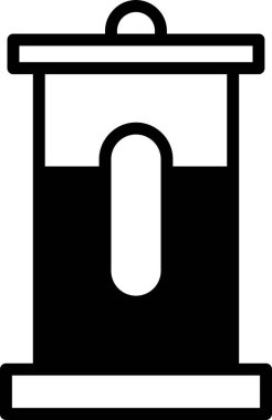 Satır biçiminde bir kahve makinesi simgesi