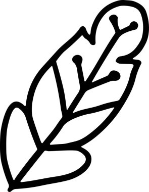 Bir tüy siyah beyaz çizilir. Tüy uzun ve ince sivri uçlu. Tüy stil olarak çizilmiş, hareket ve zarafet duygusu ile.