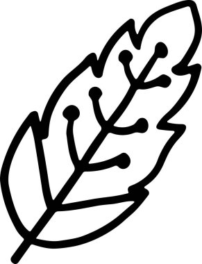 Bir tüy siyah beyaz çizilir. Tüy uzun ve ince sivri uçlu. Tüy stil olarak çizilmiş, hareket ve zarafet duygusu ile.