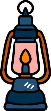 İçinde yanan bir mum olan siyah beyaz bir fener çizimi. Fenerler masanın üzerinde duruyor.