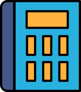 beyaz ve siyah biçiminde bir Hesap Makinesi simgesi