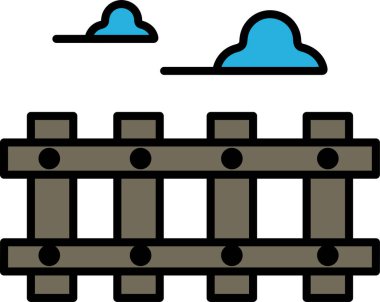 Arkasında bulutlu bir gökyüzü olan ahşap bir çitin siyah beyaz çizimi. Çit birçok ahşap tahtadan oluşur ve gökyüzü bulutlarla doludur. Sahne sakin ve huzurlu, çitler gibi.