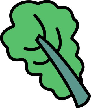 Uzun saplı yeşil bir sebze. Sapı kıvrılmış ve yaprak uçlarında kıvrılmış.