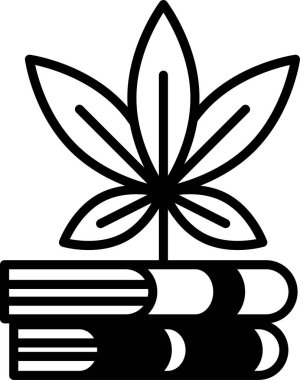 Yapraklı bir bitki bir kitap yığınının üzerinde oturur. Büyüme ve bilgi kavramı, bitki yeni fikirlerin potansiyelini temsil ederken ve kitaplar bilgi birikimini sembolize ederken,