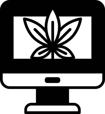 Üzerinde yaprak olan bir bilgisayar monitörü. Doğa ve teknoloji kavramı bir araya geliyor.