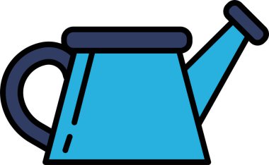 Bir sulama tenekesinin siyah beyaz görüntüsü