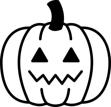 Bir cadılar bayramı balkabağı simgesi