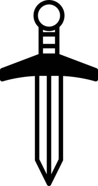 Satır biçiminde bir oyuncak kılıç simgesi