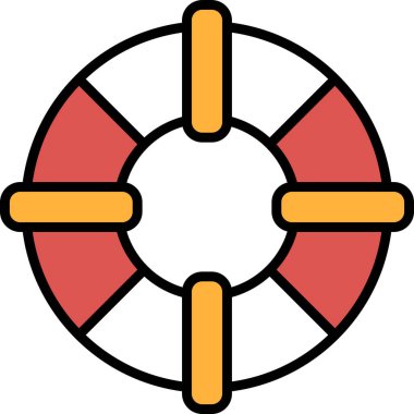 Çizgi biçiminde bir Lifebuoy simgesi.