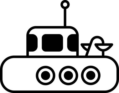 Bir denizaltı simgesi.