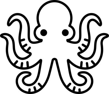 Satır biçiminde bir Ahtapot simgesi.