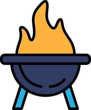 Kuyrukta ızgara sosisli simgesi.