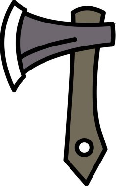 Satır simgesi biçiminde bir Ağartıcı Balta