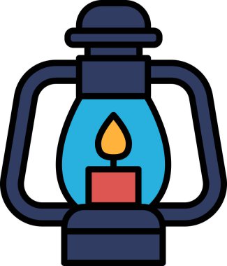 Satır simgesi biçiminde bir lamba