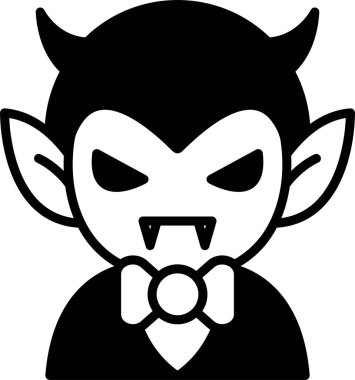 Simge biçiminde sevimli bir vampir