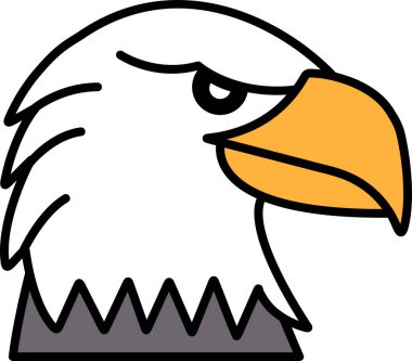 Satır simgesi biçiminde bir şahin