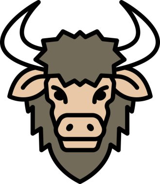 Satır simgesi biçiminde bir bizon