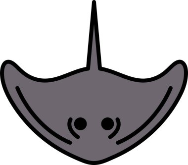 Satır simgesi biçiminde bir vatoz