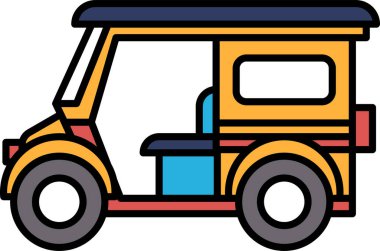 Satır biçiminde bir Tuk tuk simgesi