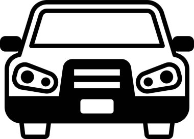 Satır biçiminde bir Sedan araba simgesi