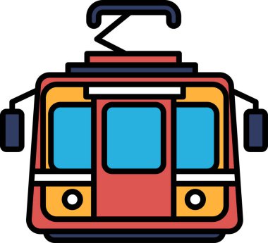 Satır biçiminde bir Tram simgesi